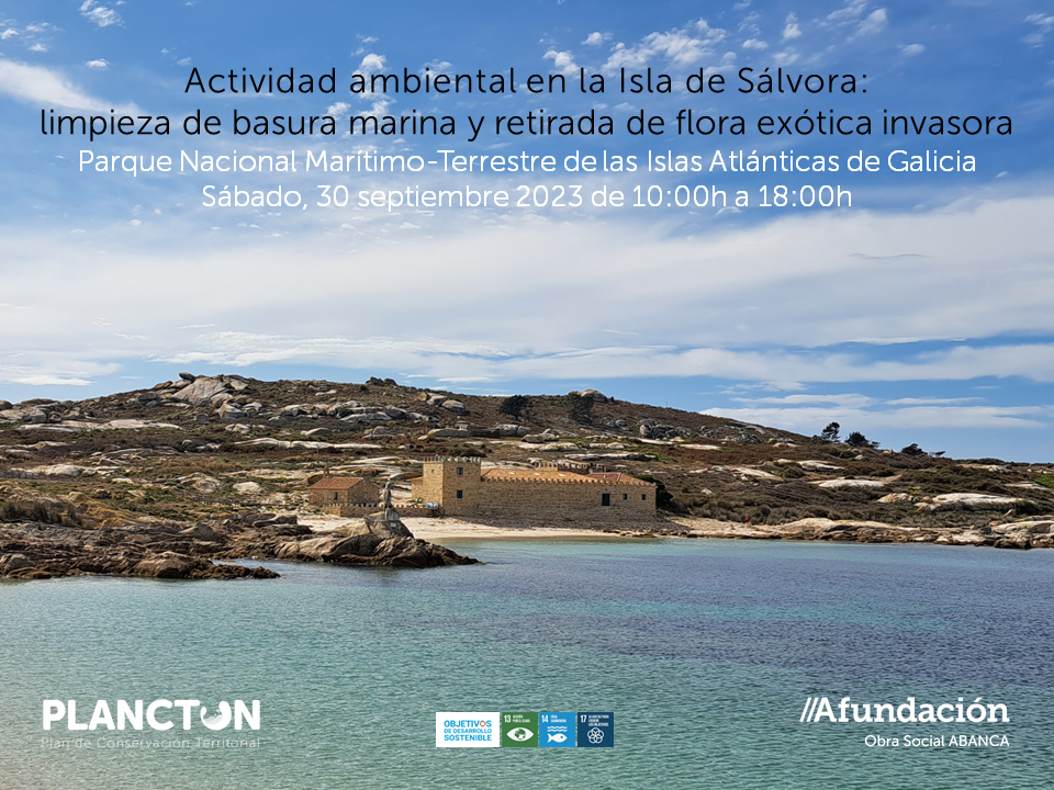 Jornada ambiental en la isla de Sálvora: limpieza de basura marina y retirada de flora exótica invasora