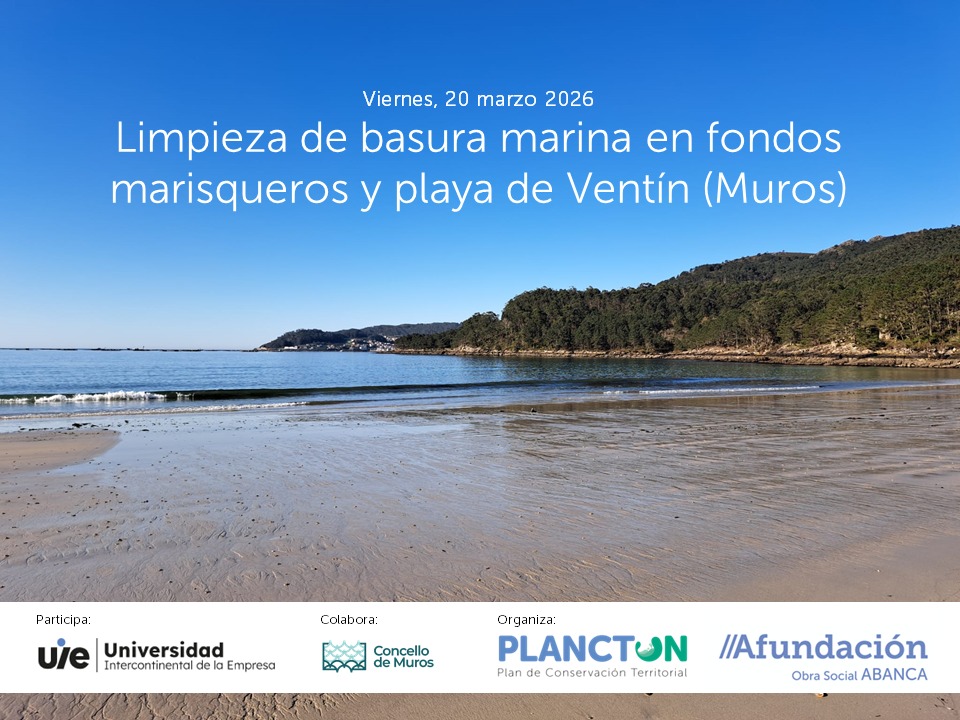 PLANCTON 2026: limpieza en la playa de Ventín (Muros), con la UIE