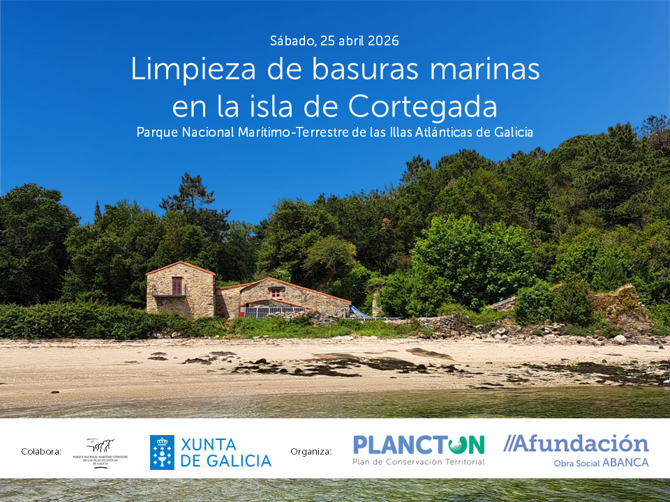 PLANCTON 2026: retirada de basuras marinas en las playas de Cortegada, Parque Nacional Marítimo-Terrestre de las Islas Atlánticas de Galicia