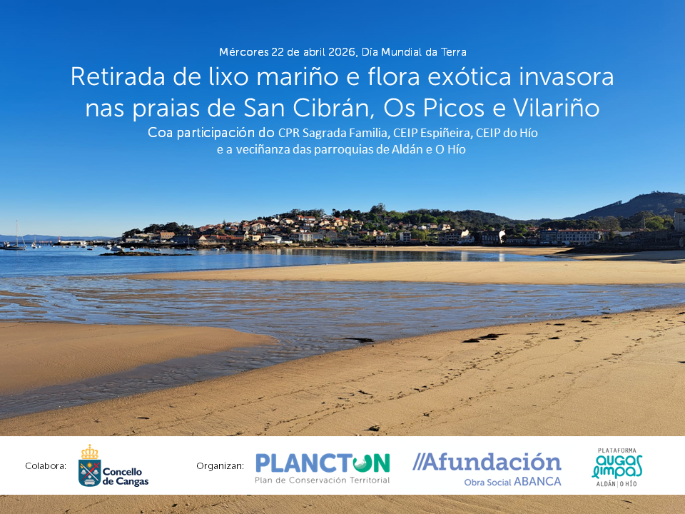 PLANCTON 2026: Conmmemoracióndo Día da Terra cos escolares de Aldán e O Hío