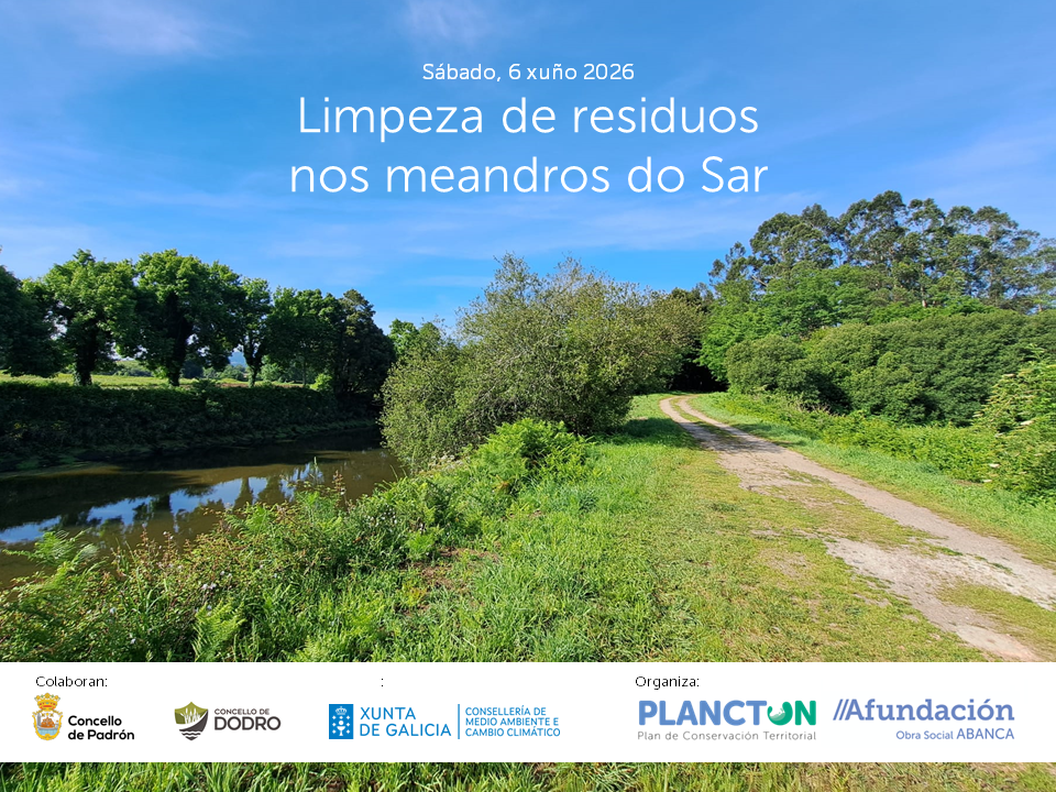PLANCTON 2026_retirada de residuos dos meandros do Sar, nos concellos de Dodro e Padrón